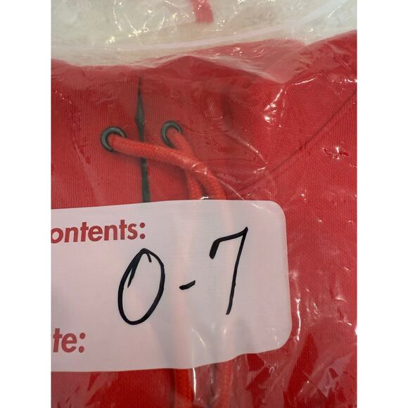 Champion Authentic Sweatshirt Mens Size Large Graphic Logo Pullover Red Hoodie - Picture 11 of 11